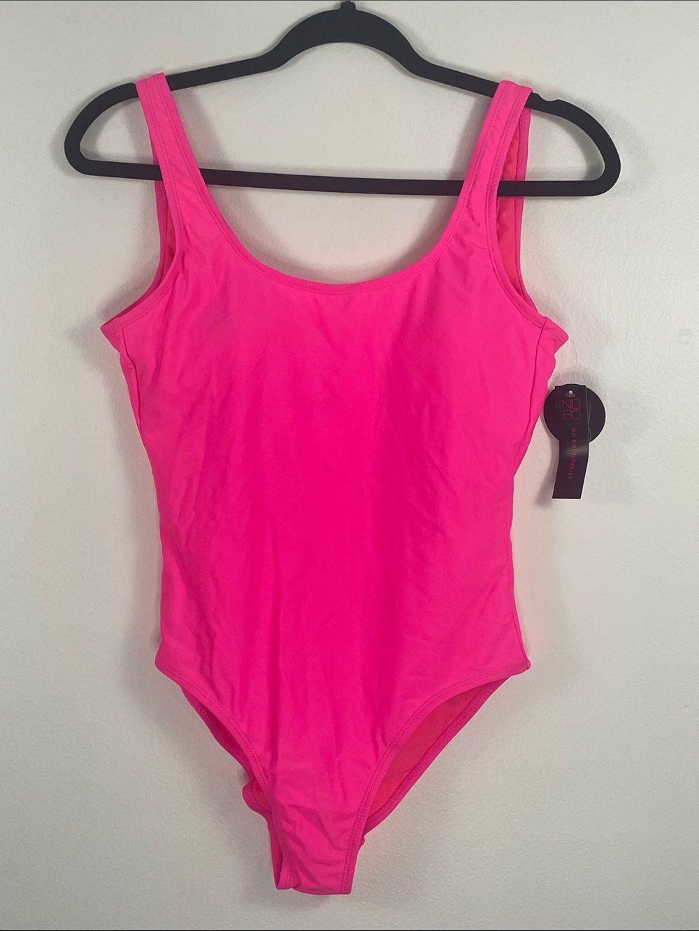 Neon Pink One-Piece Swimsuit (Size 7-9 M)